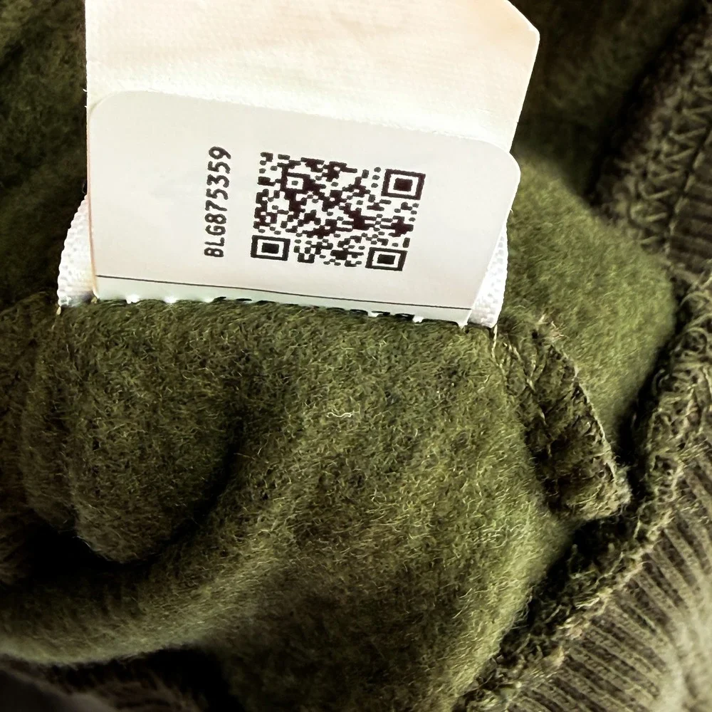 The North Face Crewneck Pullover Sweatshirt Green Cotton Blend Logo Unisex XL